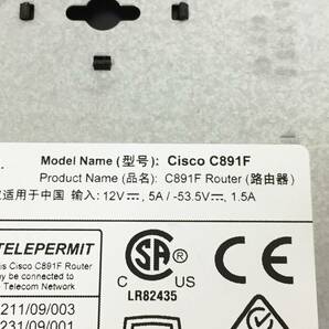 〇 Cisco シスコ 800 シリーズ C891FJ-K9 サービス統合型ルーター ACアダプター付属 動作品の画像6