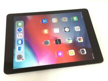 〇【良品】Apple iPad Air Wi-Fiモデル 16GB A1474(MD785J/A) スペースグレイ 動作品_画像2