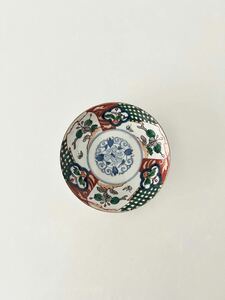 [ antique ] old Imari overglaze enamels plate 5.5 size plate ②