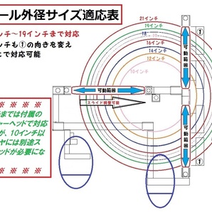 最新型-145-LCM改2.0バイク用手動タイヤチェンジャー組替式☆ロッド径変更機構搭載！☆OPにて4輪用ホイール対応可能!☆の画像4