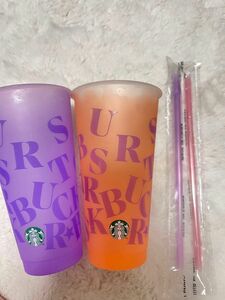 【2個セット】STARBUCKS スターバックス スタバ カラーチェンジング リユーザブルコールドカップ リユーザブルカップ 