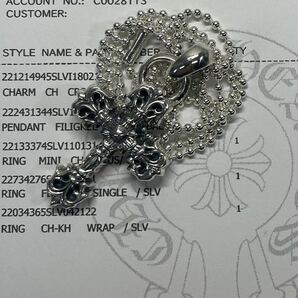 クロムハーツ★ CHROME HEARTS /フィリグリーペンダントwithベイル/新品加工/ボールチェーン/インボイス/１円からの画像10