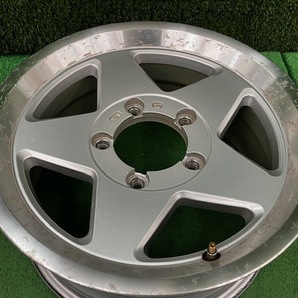 大阪CS2706♪ 社外ホイール 16ｘ7J PCD139.7 5穴 +25 ハブ径109 4本セット アルミホイールの画像8