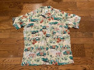 PAPAS Papas short sleeves shirt short sleeves aloha shirt M