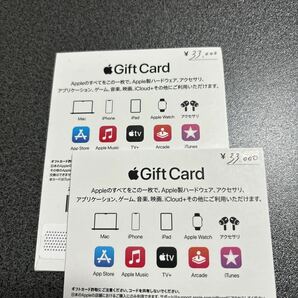 Apple Gift Card アップル ギフト カード 33000円×2枚 計66000円分 ギフト券 ＊コード通知可能の画像2