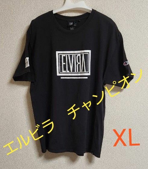 EIVIRA エルビラ　チャンピオン　半袖ボックスロゴＴシャツ　XL サイズ