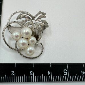 【0423】ヴィンテージ アクセサリー           ミキモト 御木本 MIKIMOTO ブローチ 1円からの画像1