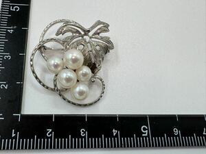 【0423】ヴィンテージ アクセサリー 　　　　　　　　　　ミキモト　御木本　MIKIMOTO ブローチ　1円から