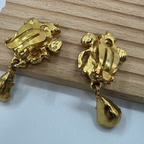 【0110】ヴィンテージ アクセサリー           Christian Lacroix クリスチャンラクロワ イヤリング 1円からの画像7