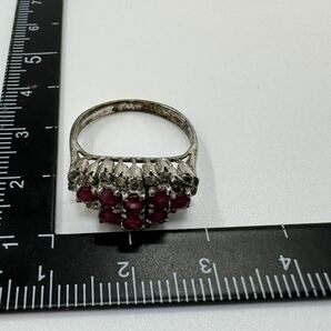 【0318】ヴィンテージ アクセサリー ルビー 指輪 シルバー SILVER 1円からの画像5