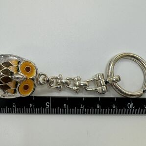 【03212】ヴィンテージ アクセサリー キーホルダー  シルバー 925 刻印あり ふくろ 1円からの画像6