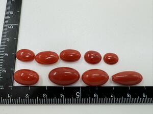 [0439] Vintage accessory red .... coral loose unset jewel 8.4g 1 jpy from 