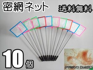 密網 ネット 10個 角型 新品 メダカ ミジンコ 掃除用に 水槽用品