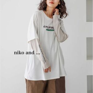 新品　niko and ...★ロングTシャツ 長袖tシャツ トップス おしゃれ