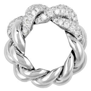 Pomerato Pomellato Catene Chain Ring Ring Diamond около 12 K18WG Pavegiere Ladies