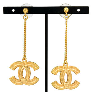 Chanel Chanel Coco Mark Swing Chain Chain Peercing Metal D16 V Ladies