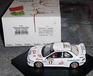 1110 1/43 Subaru Impreza WRC 5 number panitsi Monaco 1999 SUBARU IMPREZA Monte Carlo 