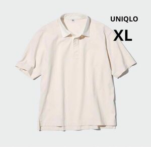 UNIQLO ユニクロ ラガーポロシャツ 半袖 ホワイト 厚手 XL 新品未使用 半袖ポロシャツ 白