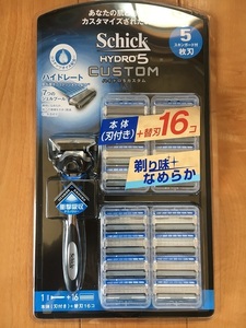 シック ハイドロ5 カスタム 替刃 17個 5枚刃 ひげそり 髭剃り SCHICK HYDRO5 CUSTOM