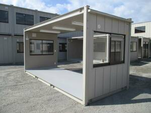 [ Kanagawa Saitama Tokyo Gunma Chiba Ibaraki Tochigi ] super house container storage room unit house 4 tsubo used temporary prefab . warehouse office work place 8...