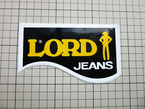 2742 【即決・定額・同梱包可能】★LORD Jeans ◆ジーンズ　ファッション☆ヴィンテージ ステッカー ☆ ◆ 