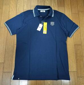 （物25）新品　フィラ ゴルフ　半袖ポロシャツ　748-660　紺　メンズM