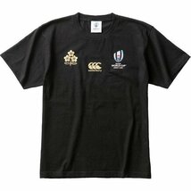 新品　カンタベリー　綿100％　ラグビーワールドカップ　日本代表 　記念Tシャツ 　VWT39455 黒　メンズM　_画像1