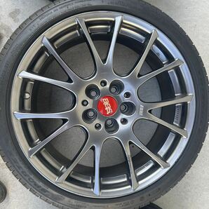 BBS ホイール 18インチ 7.0J +50 PCD100 5穴 4本 TRIANGLE 215/40/18 バリ山 プリウス 86 BRZ カローラ 中古 の画像4