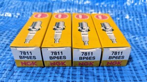 NGK spark-plug 7811 BP6ES 4 pcs set unused 