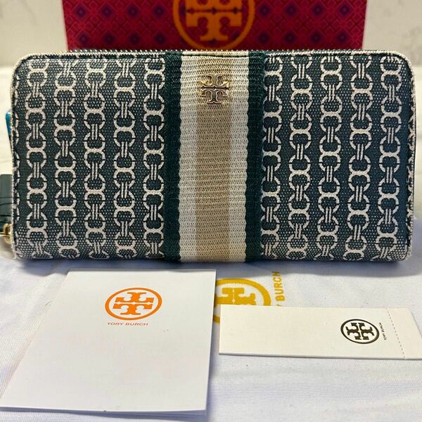 新品同様！　トリーバーチ　TORYBURCH 財布 長財布 ラウンドファスナー