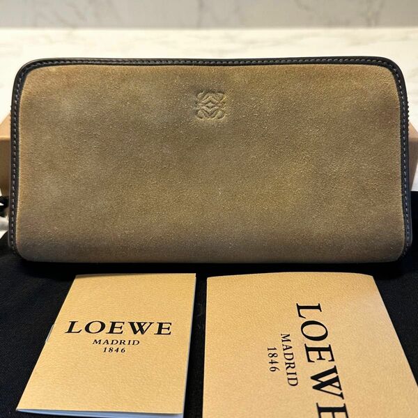 新品同様！ ロエベ LOEWE 財布 長財布　アマソナ　カデナ ラウンドファスナー