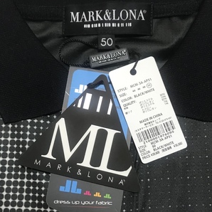 MARK&LONA マーク＆ロナ「CODE Graphic Polo」 50サイズ XL ブラック 未使用 タグ付属 ハイストレッチ素材 常にドライな着心地をキープ の画像7