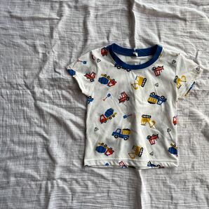 新品未使用 働く車 車 カットソー Tシャツ 半袖 韓国こども服風 80