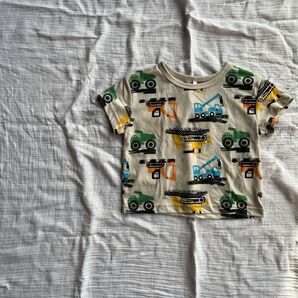 新品未使用 働く車 車 カットソー Tシャツ 半袖 韓国こども服風 95