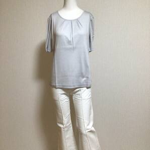 qvc053／COTTON FACTORY（コットンファクトリー）オーガニックラグジックボックスタック半袖プルオーバー／シルバーグレー／40／C10065-ogの画像1