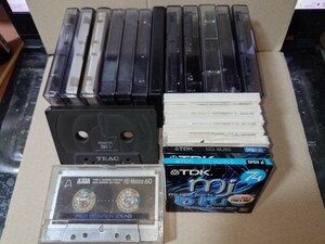 中古カセットテープ メタル METAL 12本 AXIA HD-Masterテープ TEAC DMT-1 新品未開封 MD ミニディスク 7本 計21点セット SONY TDK AXIA等