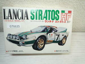 GT6635　KAWAI 河合商会 1/38 ランチア ストラトス HF LANCIA STRATOS 強力ゼンマイ付 プラモデル KT-100