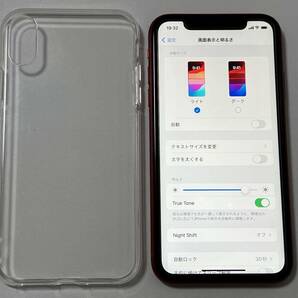 SIMフリー iPhone XR 256GB Product Red シムフリー アイフォンXR レッド 赤 docomo softbank au 楽天 SIMロックなし A2106 MT0X2J/A 84%の画像8