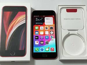 SIMフリー iPhoneSE2 128GB Product Red シムフリー アイフォンSE 2 第二世代 第2世代 レッド docomo au softbank SIMロックなし A2296 87%