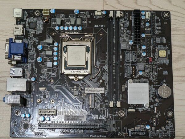 【中古】BIOS起動確認済　H110D4-M01 マザーボード&i5 6400のセット