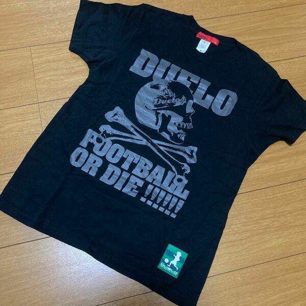 値下げ　美品　デュエロ(DUELO) Tシャツ　フットサルブランド　Sサイズ　ブラック 半袖Tシャツ