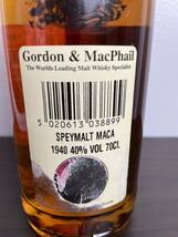 1円～ 超レア！スペイモルト フロム マッカラン ゴードン&マクファイル マッカラン 61年 1940 - 2001 GM SPEYMALT MACALLAN_画像4