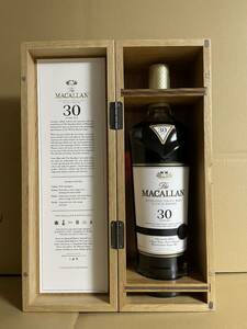 【未開栓】 The MACALLAN マッカラン 30年 シェリー オーク 箱付 スコッチウイスキー 2021 43％ 700ml
