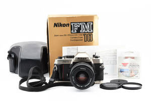 【良品/元箱付き】NIKON FM10 + Zoom 35-105mm f3.5-4.5 ニコン 35mm フィルム カメラ 一眼レフカメラ ボディー＆レンズ セット
