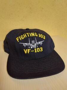 アメリカ海軍　第103戦闘飛行隊ジョリーロジャース(VF-103 Jolly Rogers)ボールキャップ