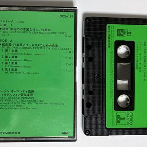 カセットテープ TDK・ SA オーマンディ バルトーク 中国の不思議な役人/弦楽器打楽器とチェレスタのための音楽 フィラデルフィア管弦楽団の画像4