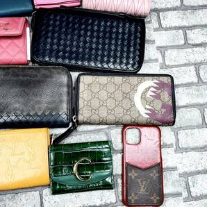 1円〜【財布の集い】CHANEL シャネル PRADA プラダ VUITTON ヴィトン 財布 まとめ セット メンズ レディース ラウンドジップ 折り財布の画像7