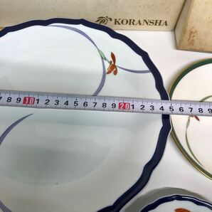 香蘭社 お皿 まとめてセット 小皿 プレート 和食器 取り皿 食器 金彩 花柄 の画像2