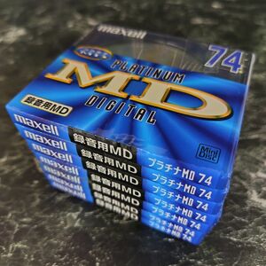 【GWセール　7枚セット】ブラチナ MD 74分PLATINUM MD録音用MD　マクセル maxell マクセル MD