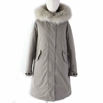 極美品☆ウールリッチ 定価151800円 WWCPS2653D KEYSTONE PARKA フォックスファー・フード付 ダウンコート グレー S 正規品 レディース_画像1